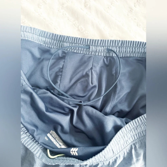 NWT All in Motion All in Men's Lined Run Shorts 9" Gym Running Blue Grey XXL 2XL - Picture 10 of 12